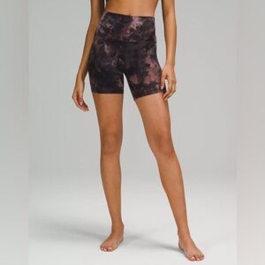 Lululemon Align 8” Biker Short Tie Dye Plus Size 18